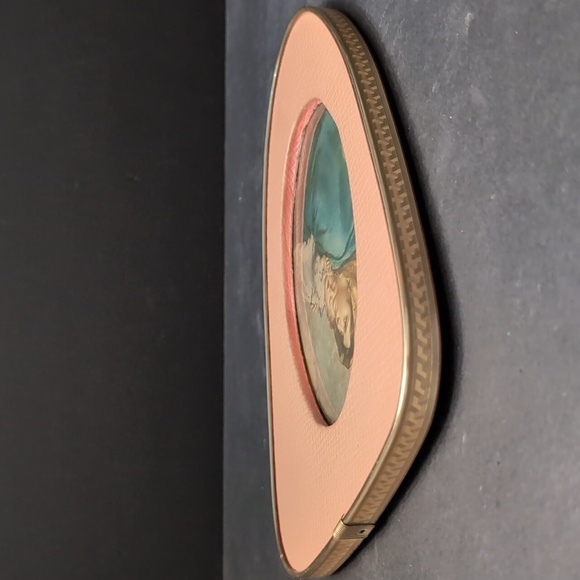 Vintage Rare Beautiful MCM Pink and Gold Framed Mother And Baby Art - Picture 3 of 8